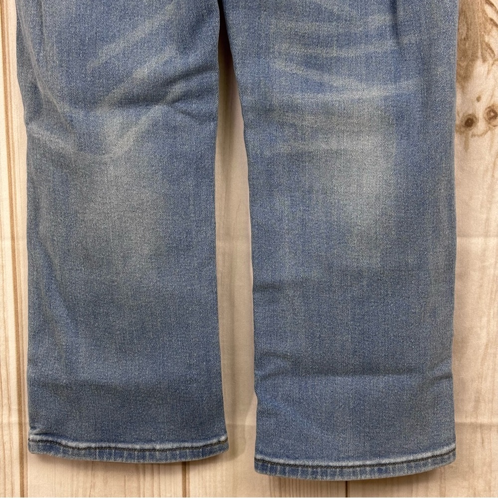 BBJ Los Angeles Straight Leg Cropped Jeans Boyfriend Mom Baggy Pants Blue 11/30 - Picture 6 of 13